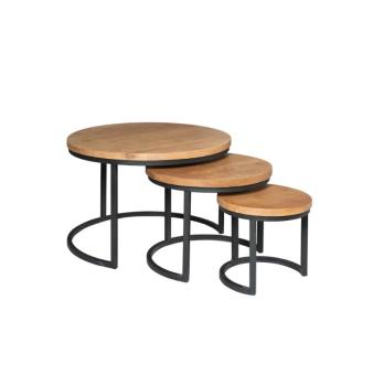 Salontafel set mango 3 tafels