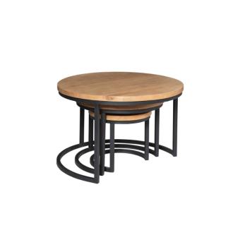 Salontafel set mango 3 tafels