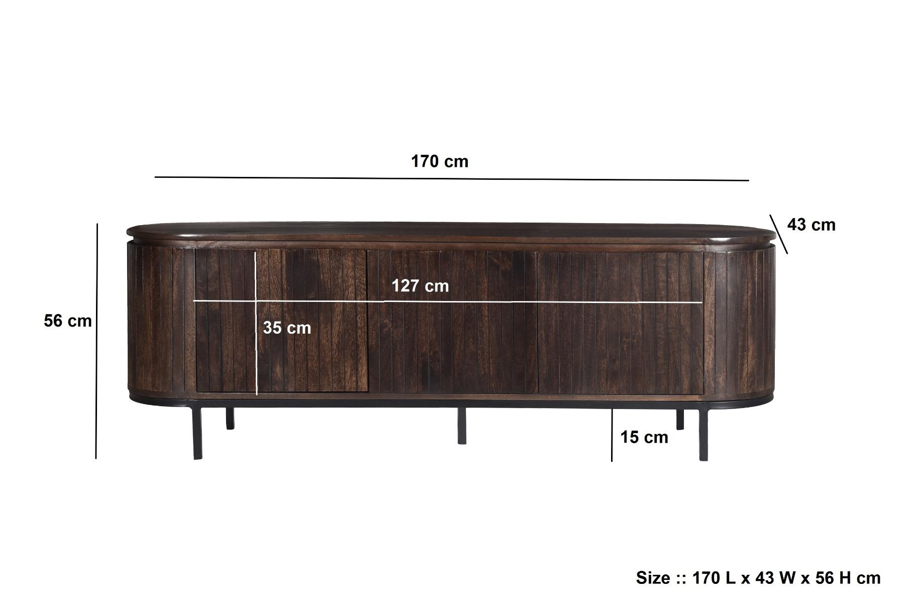 Noor Walnut 170cm afbeelding 3