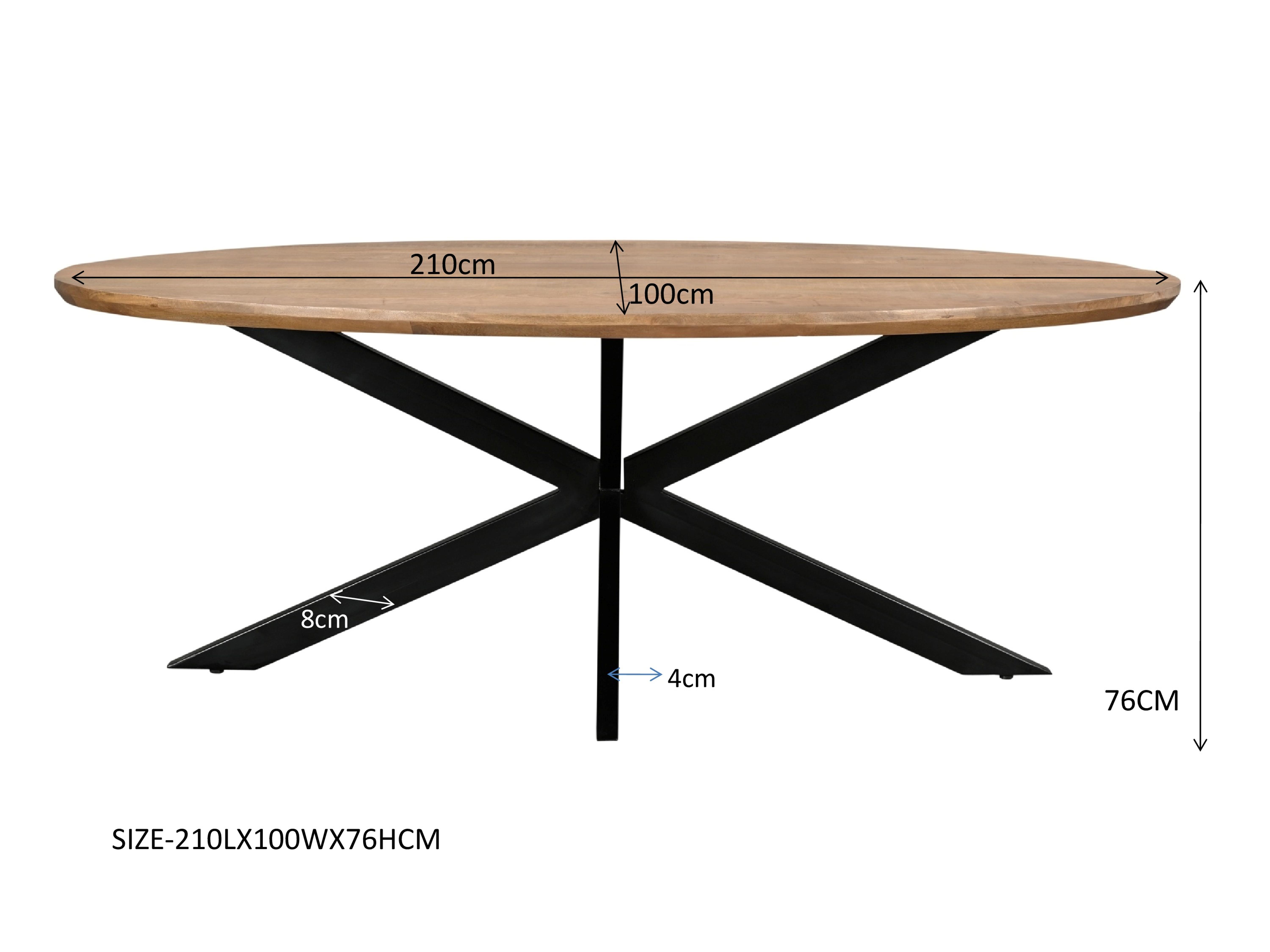 Jesper Oval 210 cm afbeelding 2