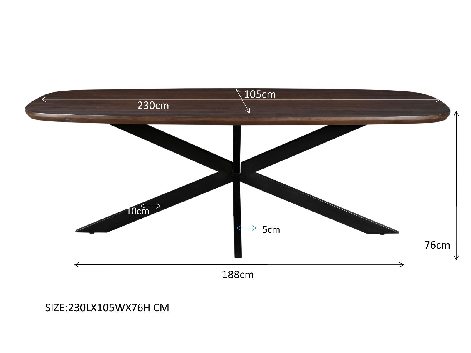 Jesper Danish Oval Brown 230 cm afbeelding 6