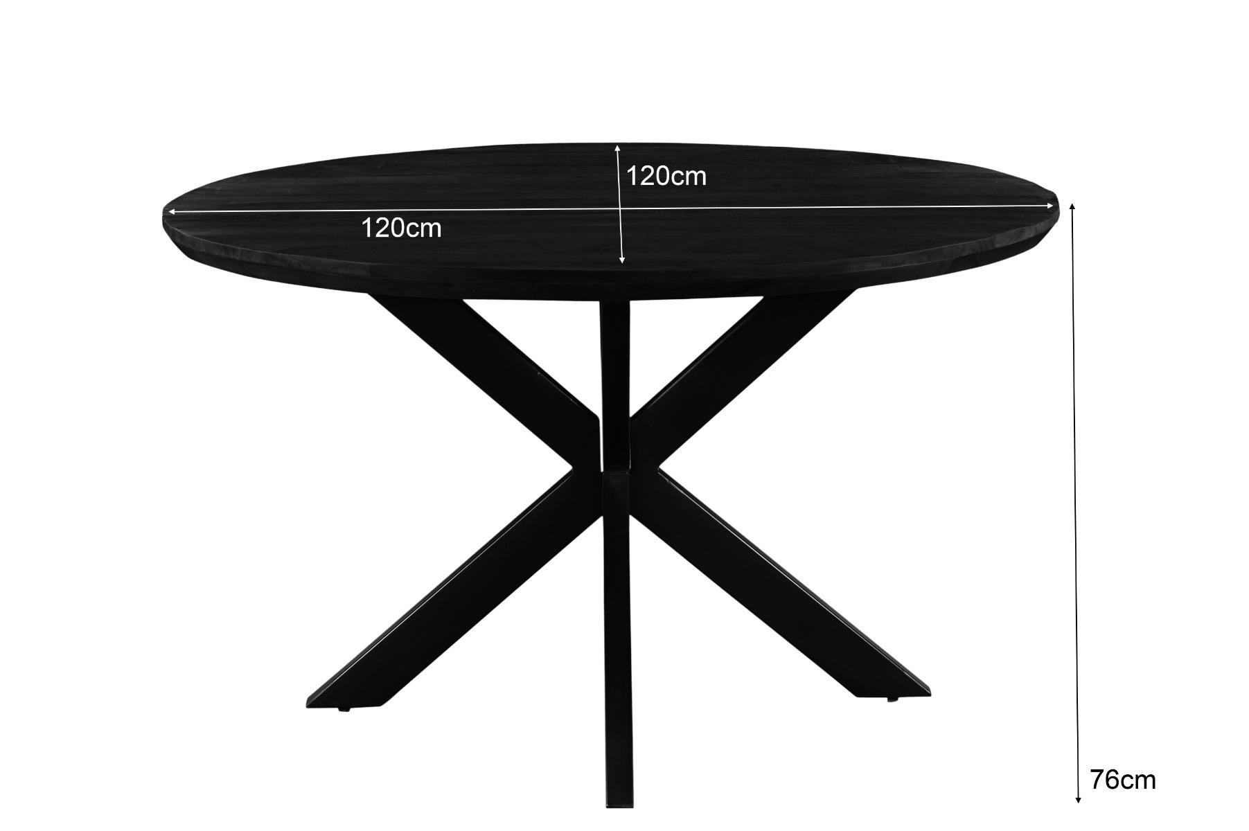 Jesper Round Black 120cm afbeelding 6