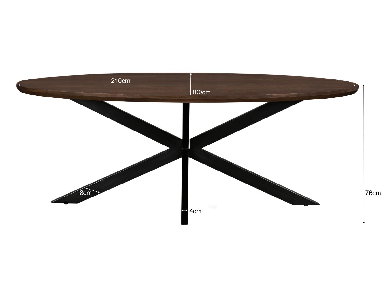 Jesper Oval Brown 210 cm afbeelding 6