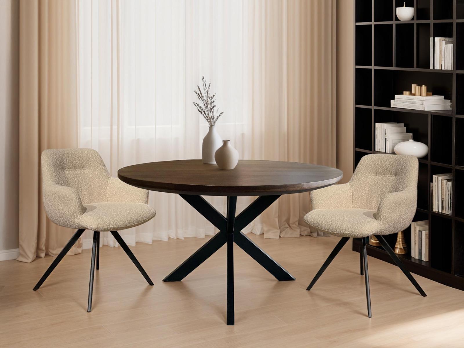 Jesper Round Brown 130cm afbeelding 5
