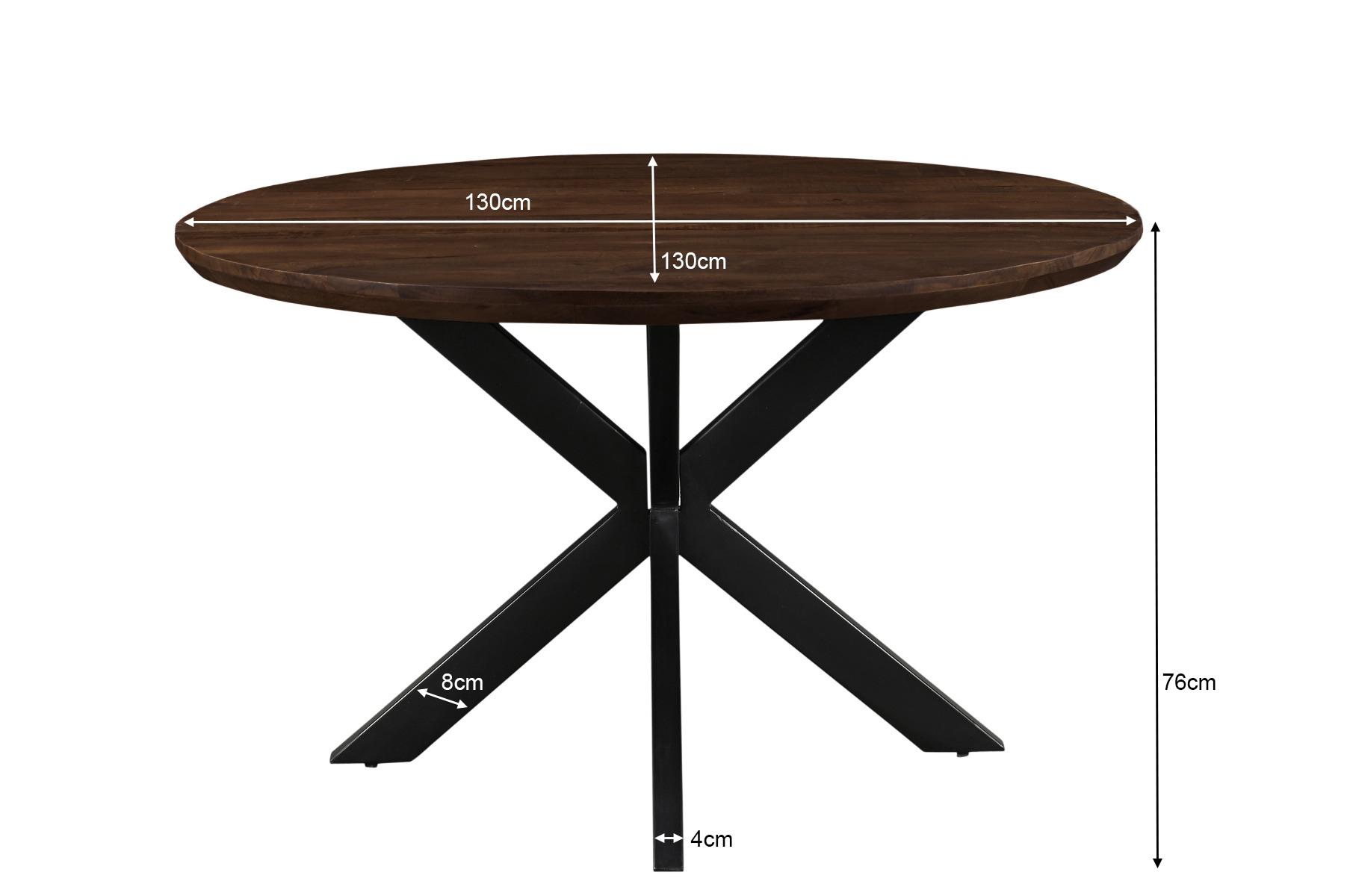 Jesper Round Brown 130cm afbeelding 6