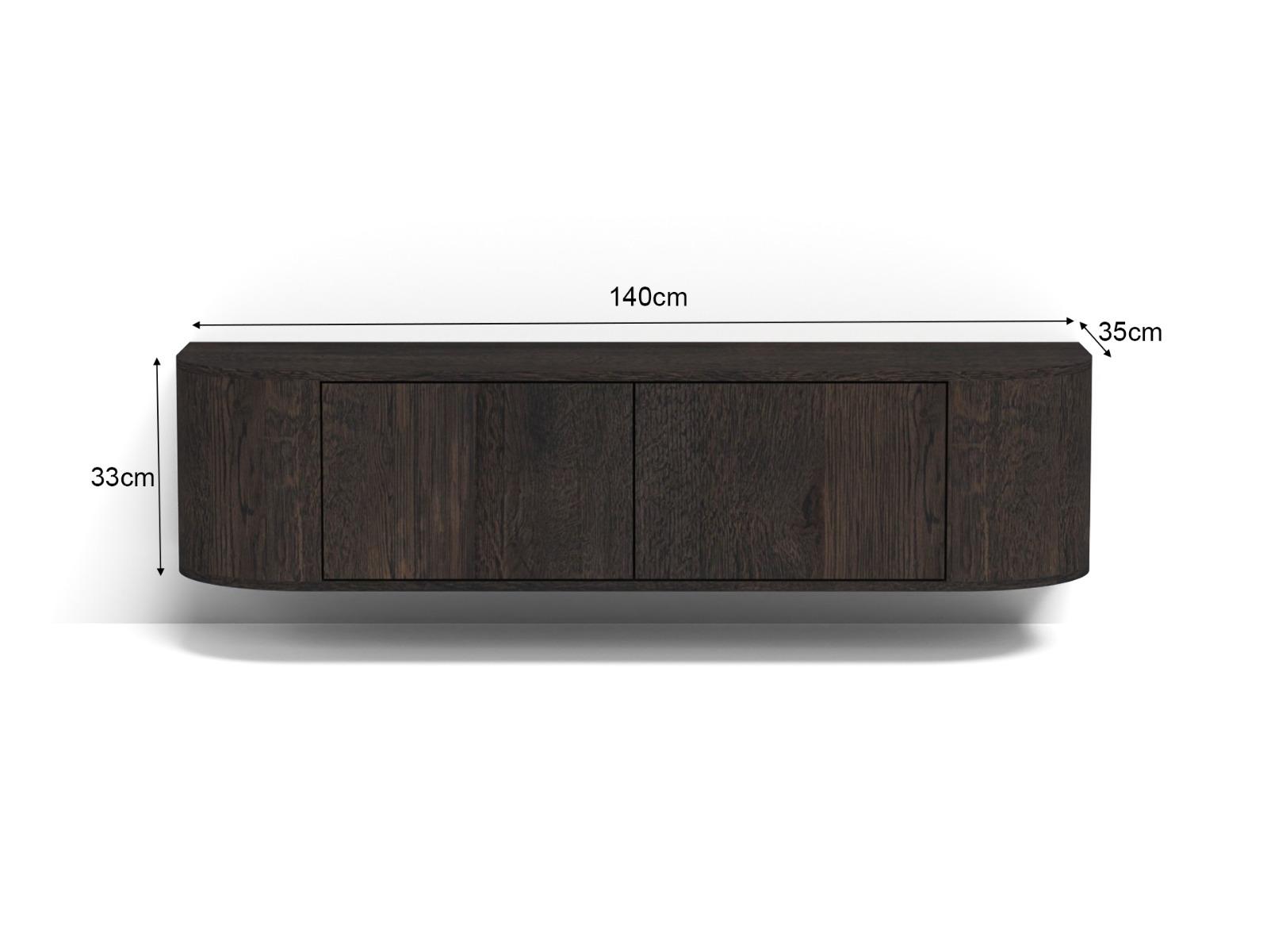 Novero Espresso Zwevend 140cm afbeelding 4