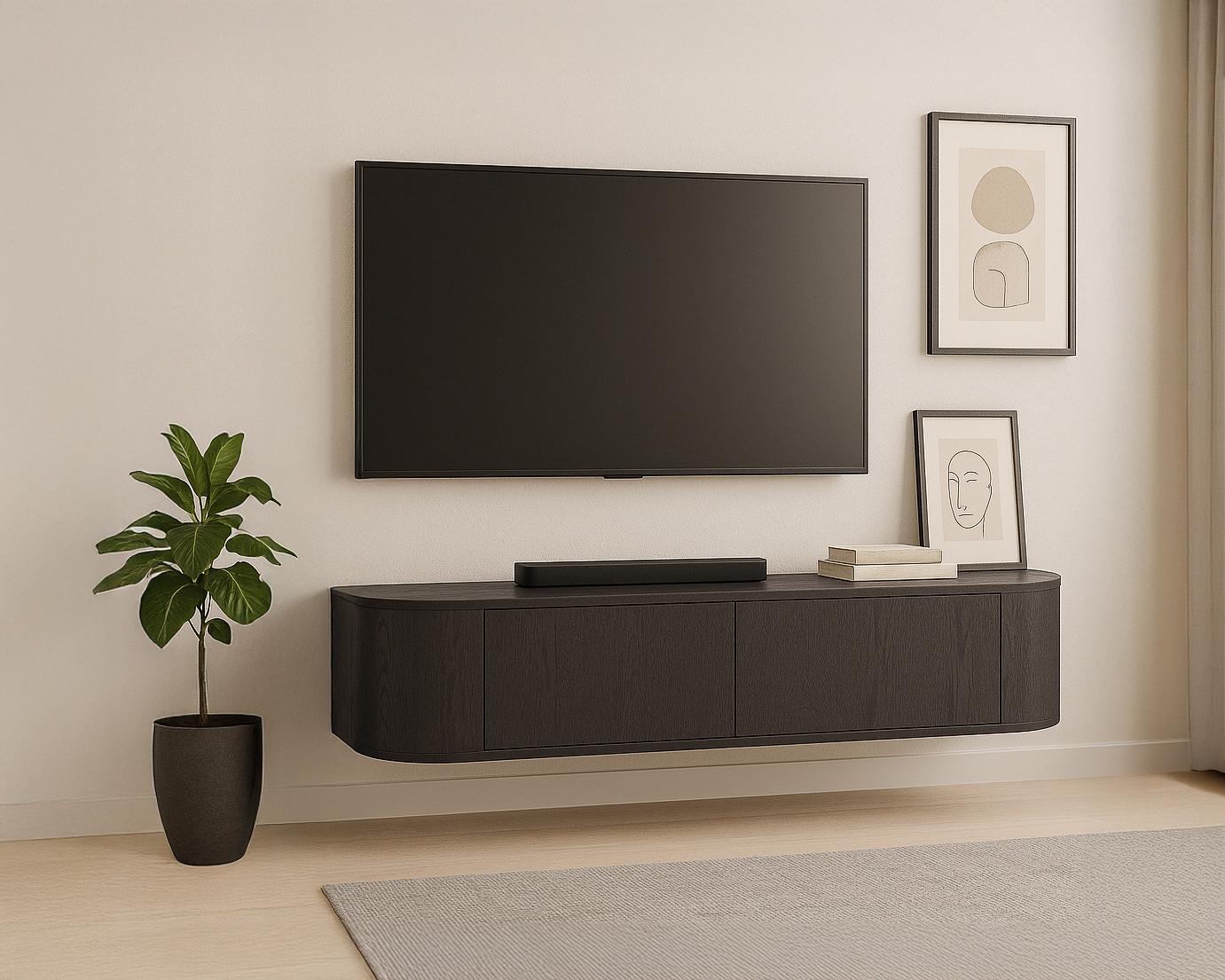 Novero Espresso Zwevend 140cm afbeelding 3