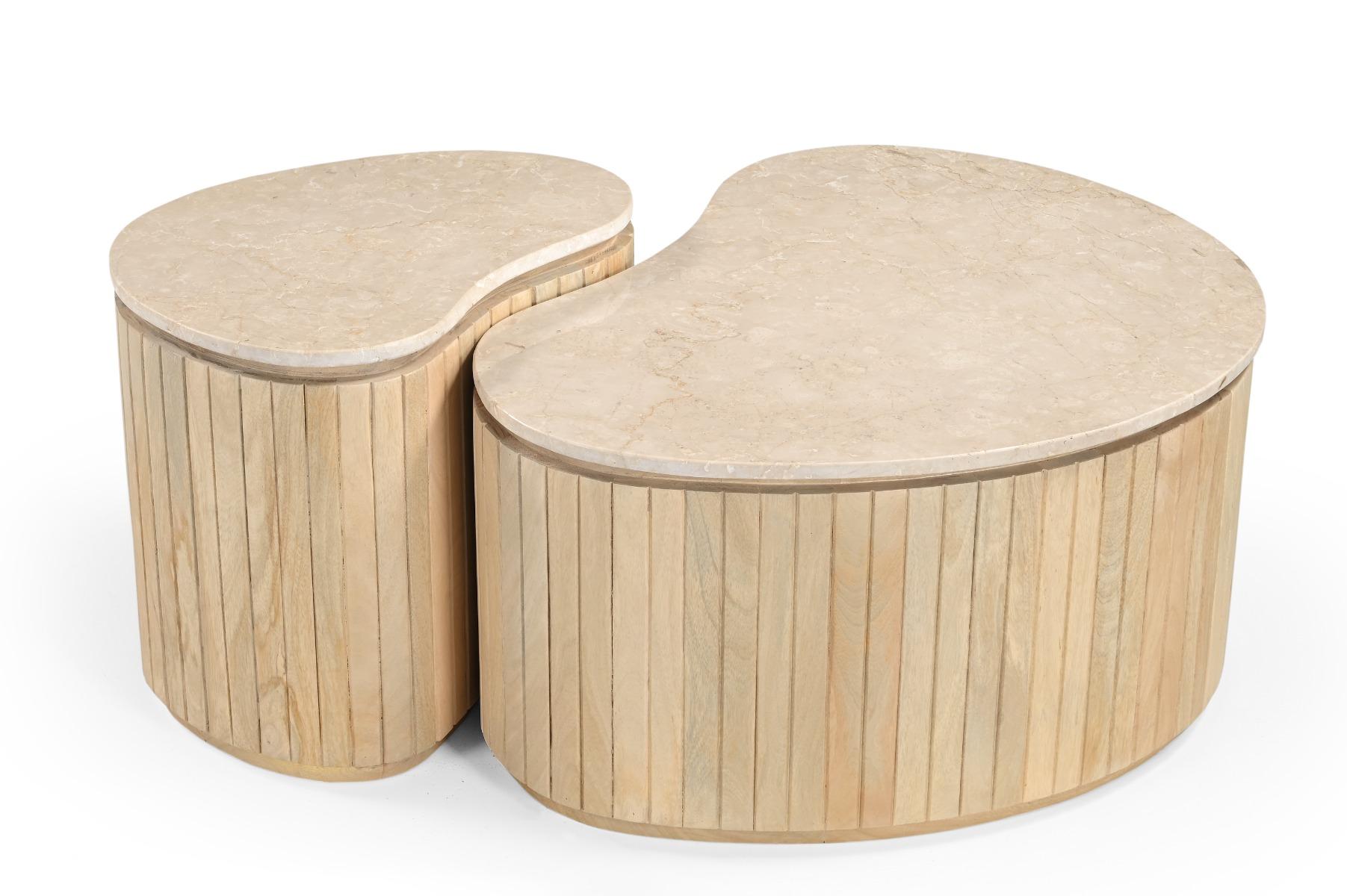 Brix Sorai Natural Bottecino Set of 2 afbeelding 1