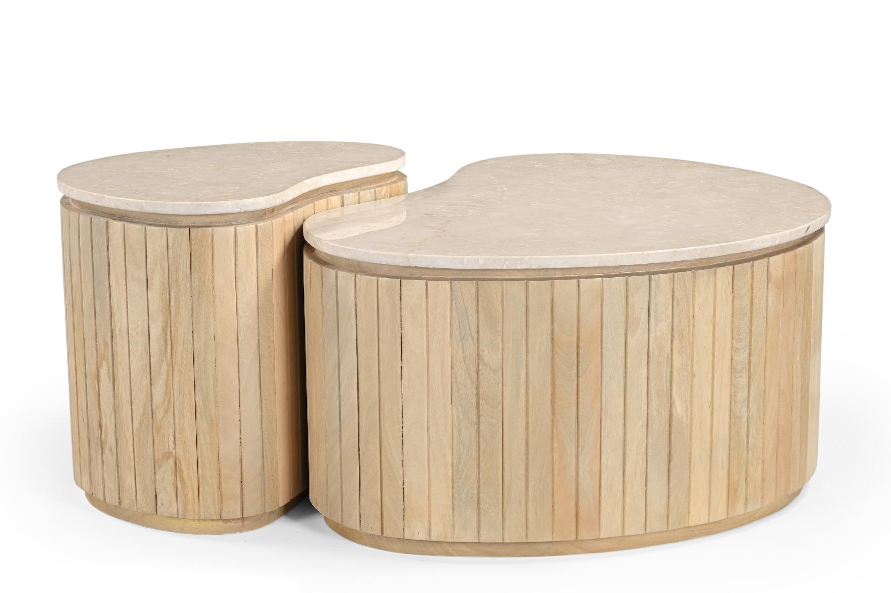 Brix Sorai Natural Bottecino Set of 2 afbeelding 2