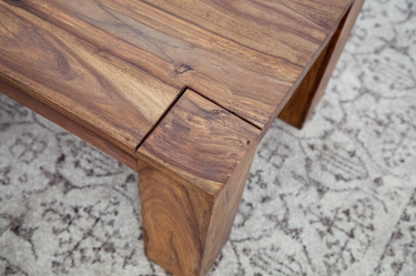 salontafel massief hout 100 cm