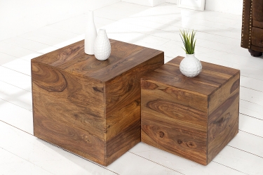 vierkante tafel set hout