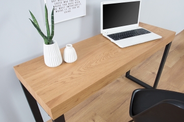 laptop tafel zwart eiken