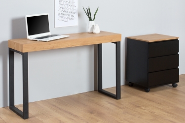 laptop tafel zwart eiken