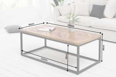 salontafel mango bruin 100 cm