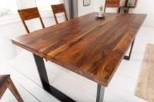 eettafel sheesham hout 160 cm