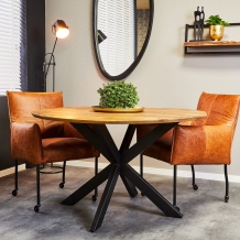 Ronde mango tafel 120 cm