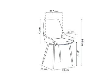 klassiek moderne stoel grijs