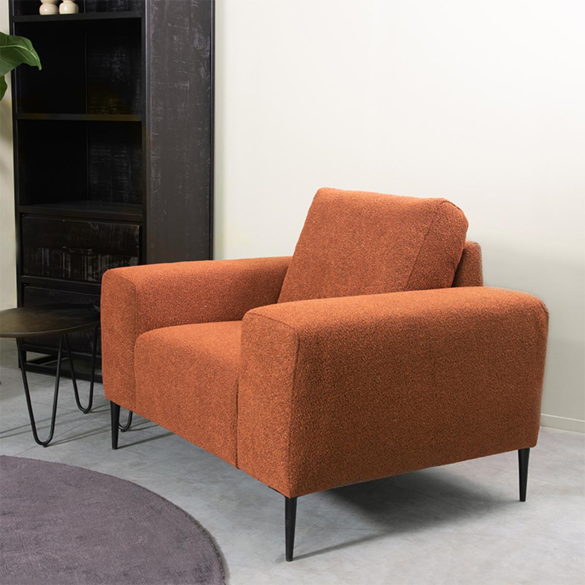  Bank Ferraro - Rust - Stof - 1-Zits afbeelding 6