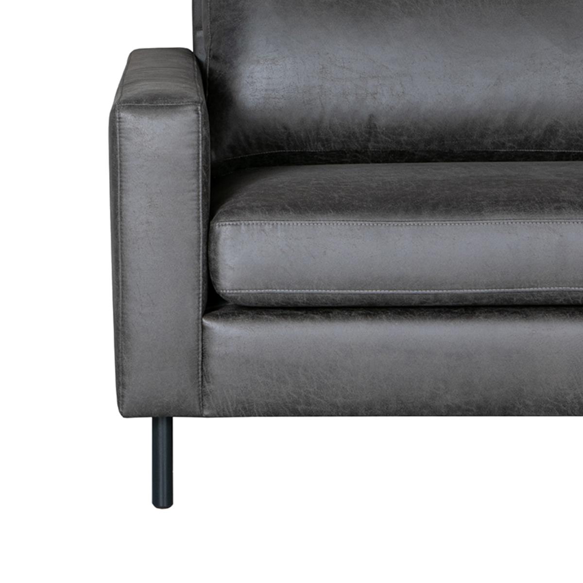  Bank Genua - Antraciet - Microfiber - 3-Zits afbeelding 3