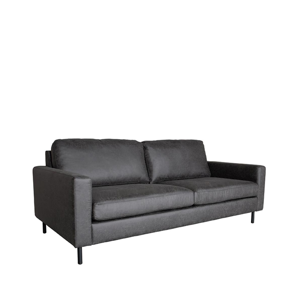  Bank Genua - Antraciet - Microfiber - 3-Zits afbeelding 2