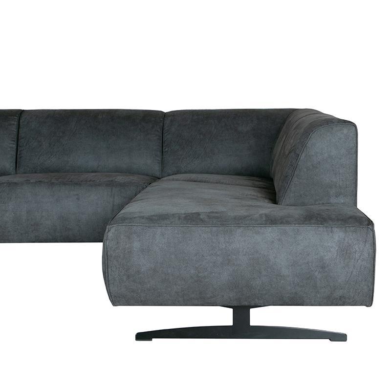  Hoekbank Modena - Grijs - Mircoskin - 2,5-Zits + Ottomane afbeelding 5