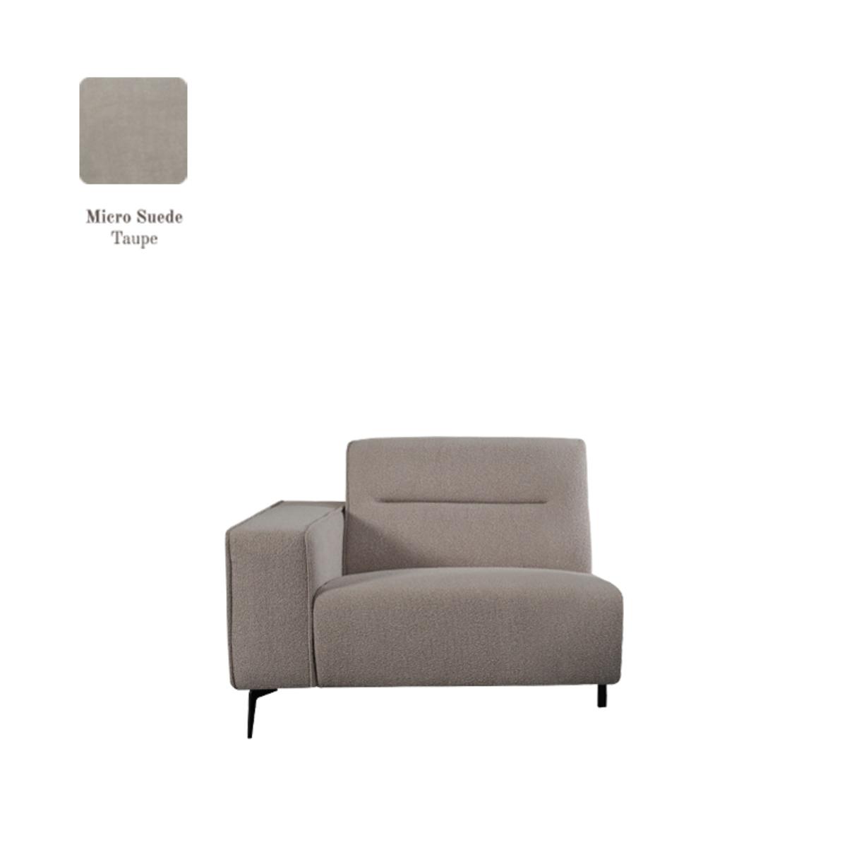  Bank Nero - Taupe - Micro Suede afbeelding 1