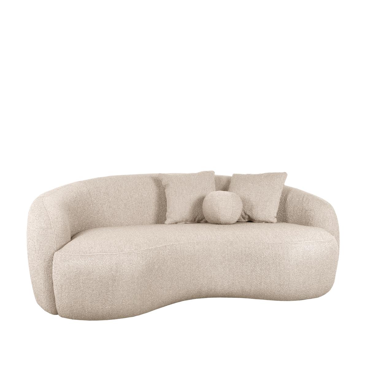  Bank Nesso 2-Zits - Beige - Boucle afbeelding 3