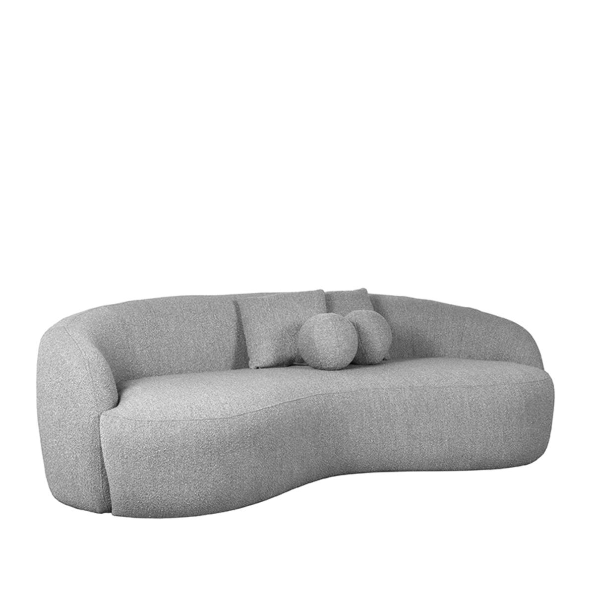  Bank Nesso - Grijs - Boucle afbeelding 2