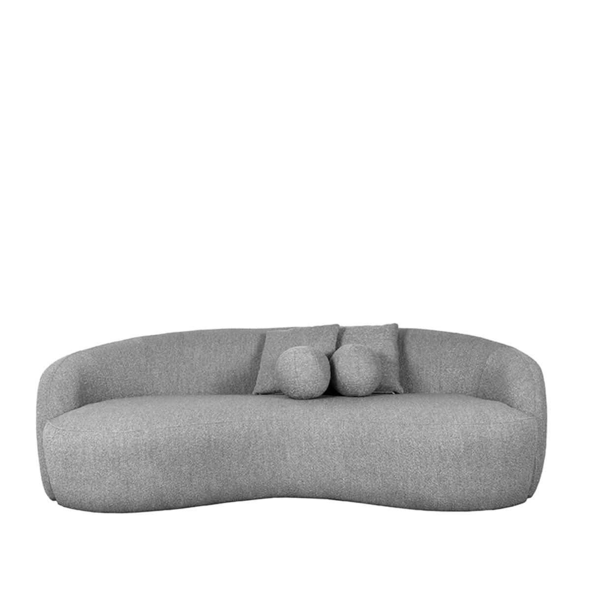  Bank Nesso - Grijs - Boucle afbeelding 1