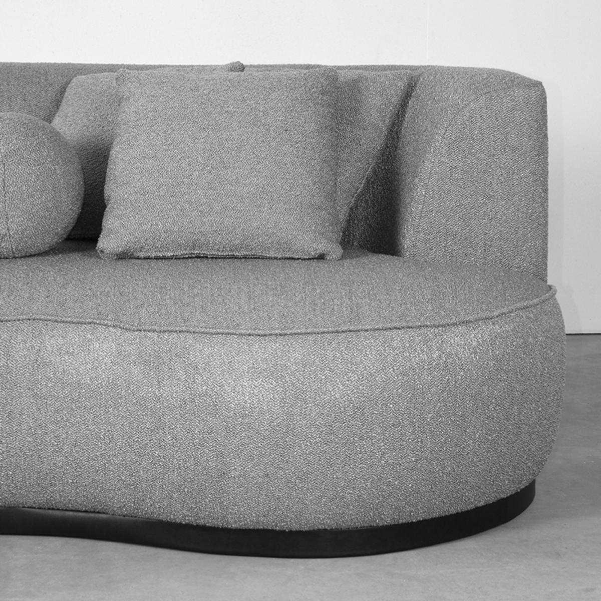  Bank Salo 3-Zits - Grijs - Boucle afbeelding 4