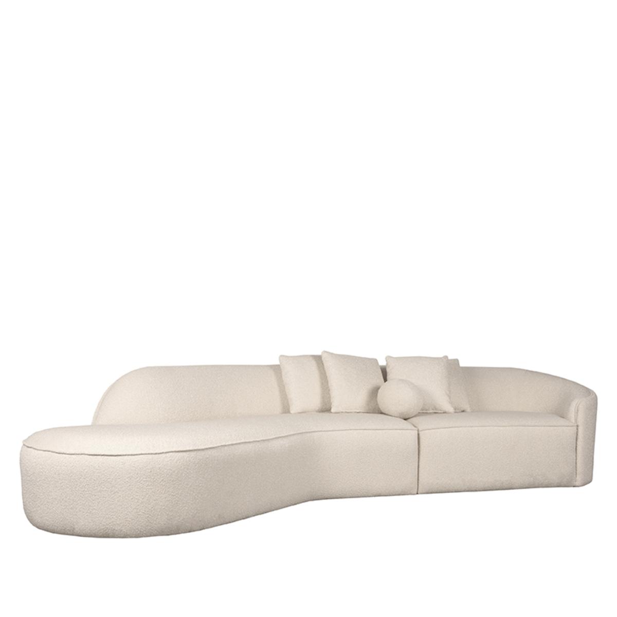  Bank Stelvio - Beige - Boucle afbeelding 2