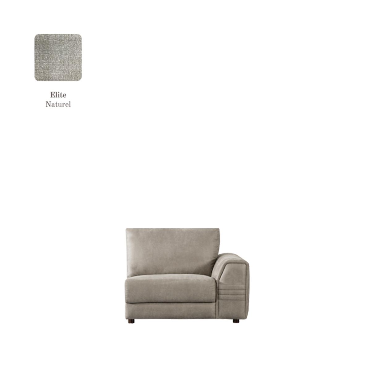  Bank Tivoli 1,5-Zits Arm Rechts Voorstaand 114x101x83 cm - Naturel - Stof afbeelding 1