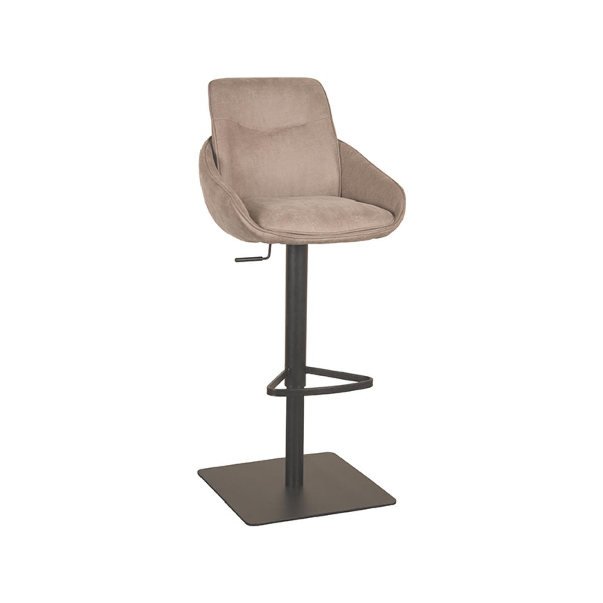  Barkruk Beauty - Taupe - Micro Suede afbeelding 2