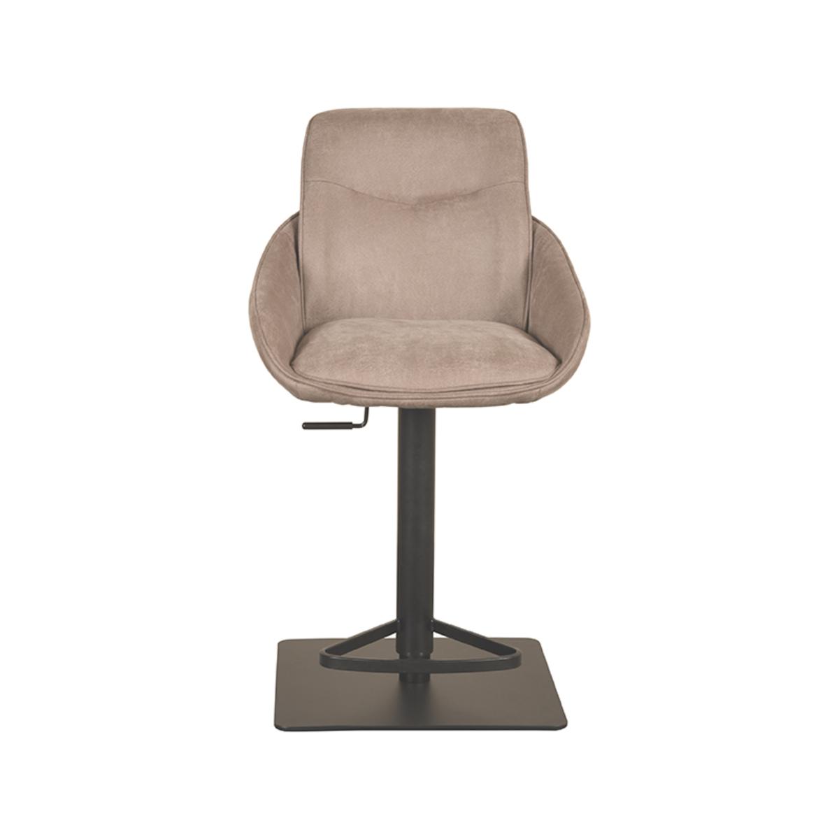  Barkruk Beauty - Taupe - Micro Suede afbeelding 5