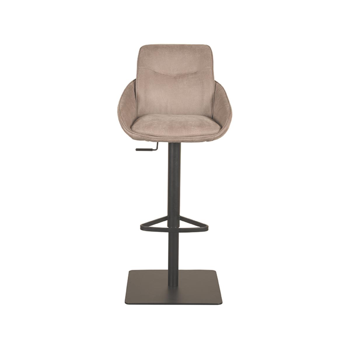 Barkruk Beauty - Taupe - Micro Suede afbeelding 4
