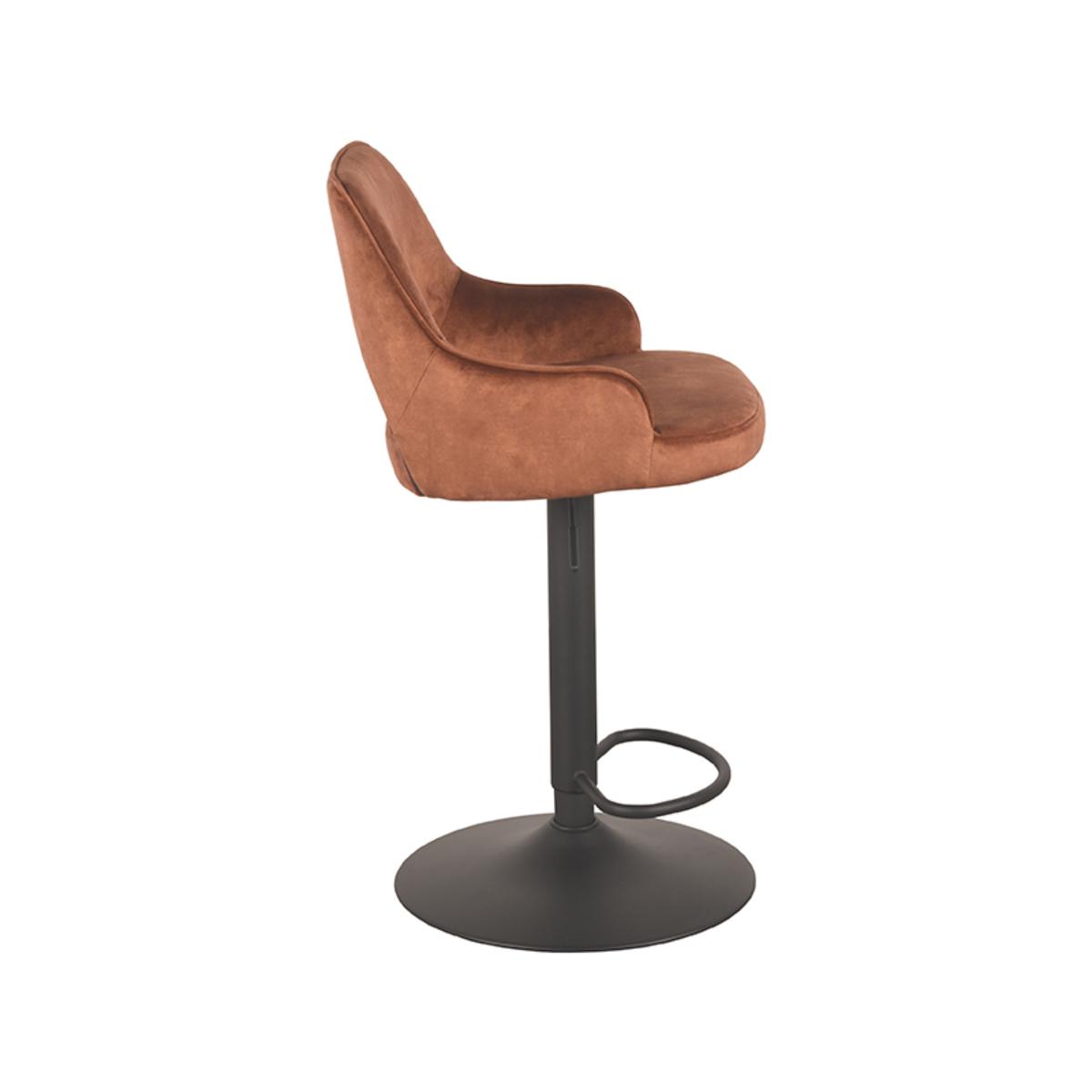  Barkruk Fer - Rust - Velours afbeelding 6