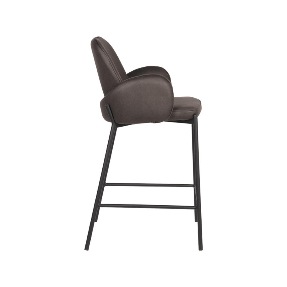  Barkruk Jari - Antraciet - Microfiber afbeelding 3