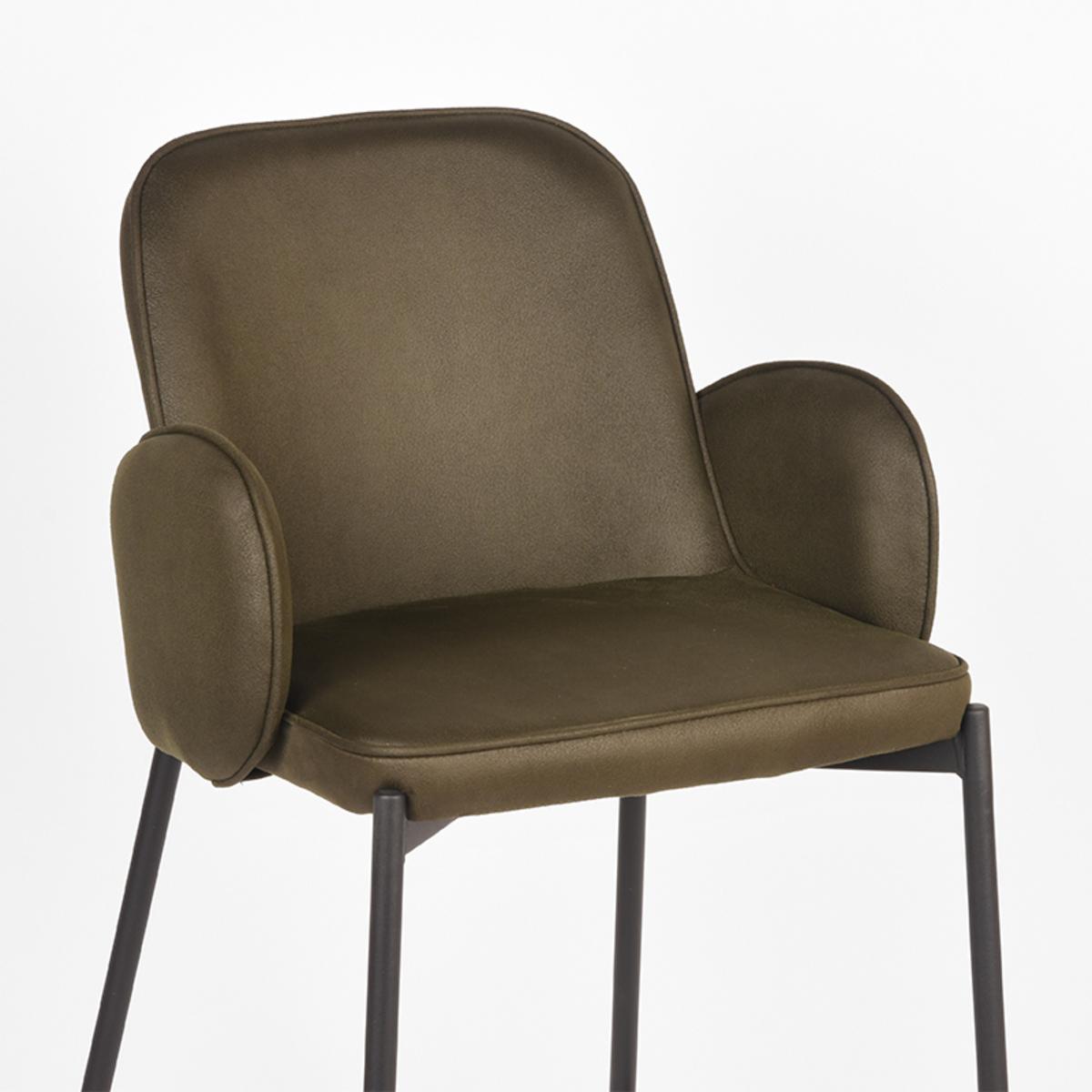  Barkruk Jari - Army green - Microfiber afbeelding 5