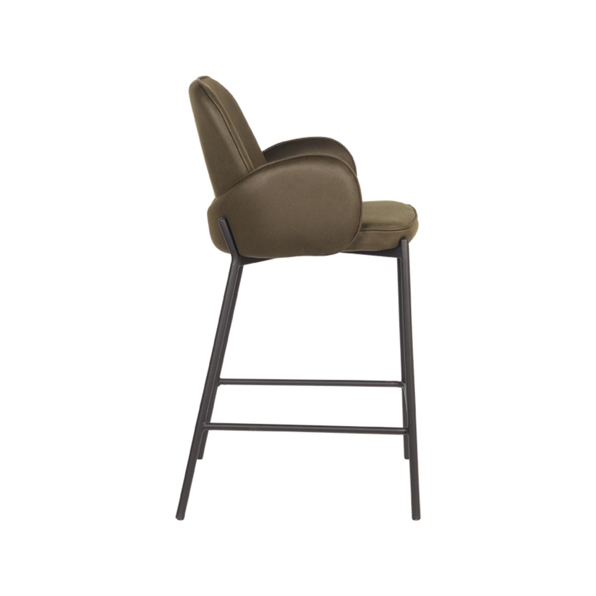  Barkruk Jari - Army green - Microfiber afbeelding 3