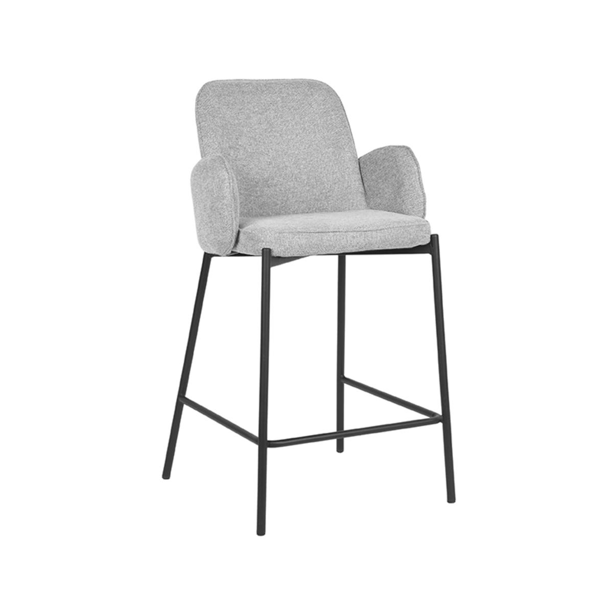  Barkruk Jari - Zinc - Stof afbeelding 1