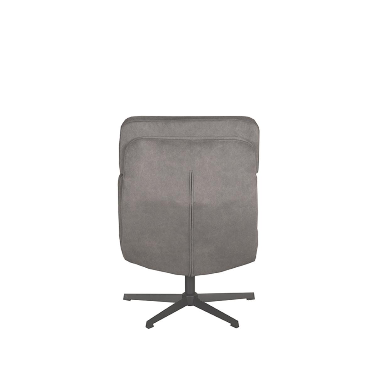  Fauteuil Alvar - Antraciet - Cosmo - Incl. Hocker afbeelding 5