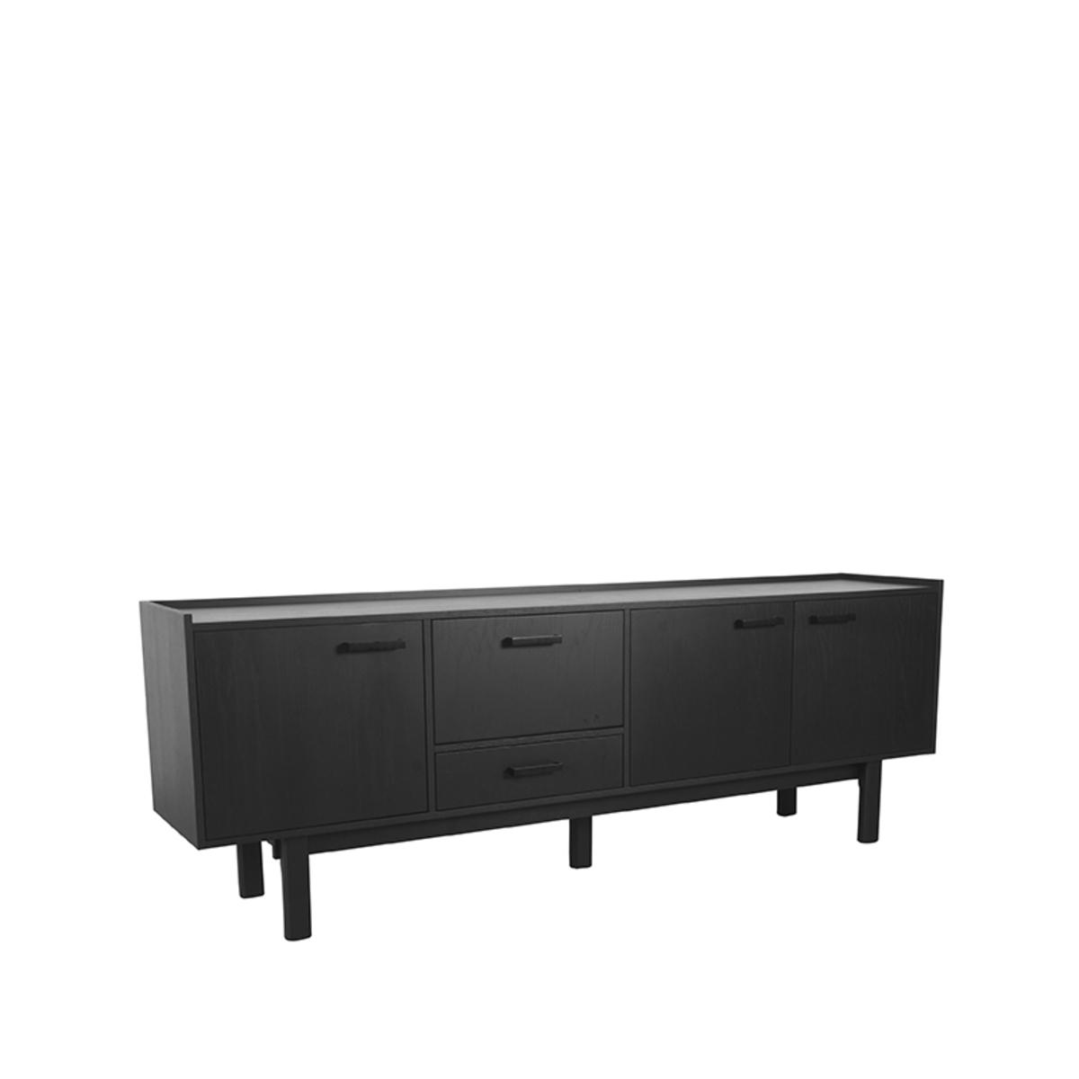  Dressoir Cali - Zwart - Eiken afbeelding 1