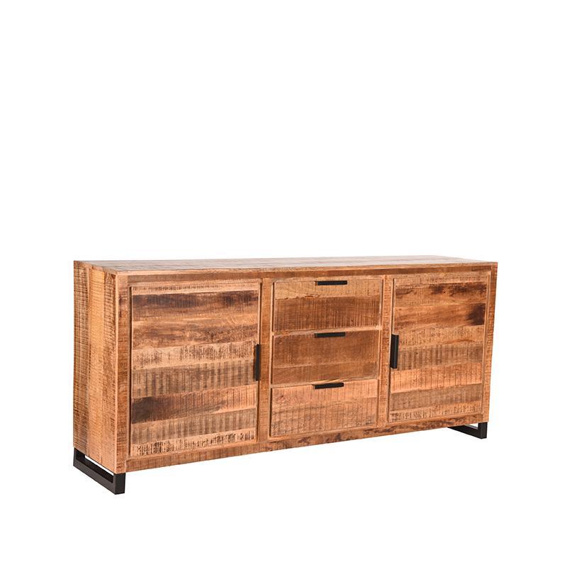  Dressoir Glasgow - Rough - Mangohout - 190 cm afbeelding 1