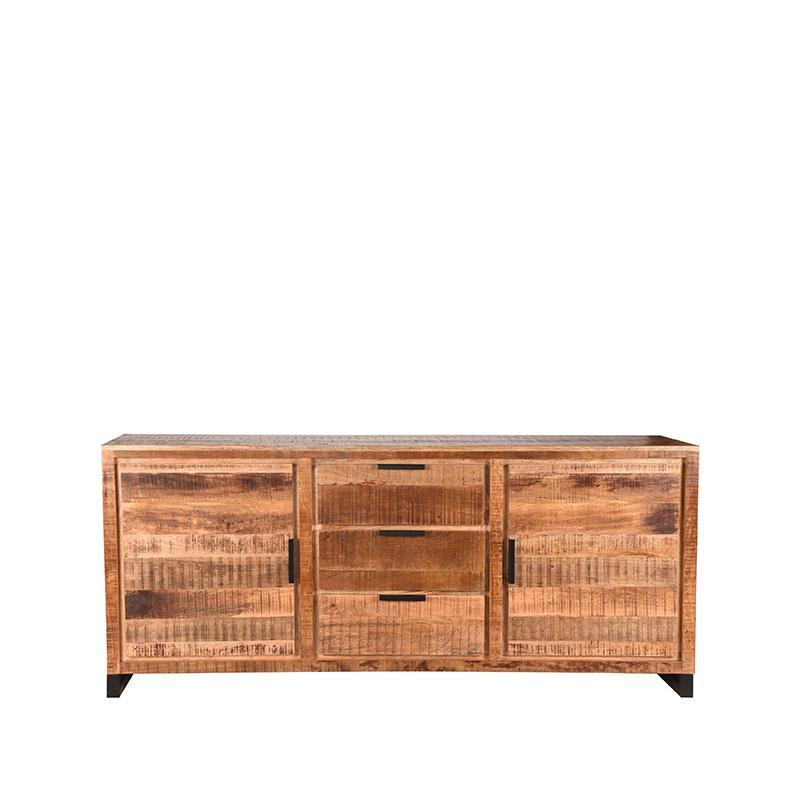  Dressoir Glasgow - Rough - Mangohout - 190 cm afbeelding 3