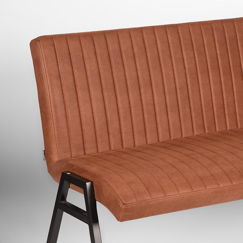  Eetkamerbank Matz - Cognac - Microfiber - 145 cm afbeelding 4