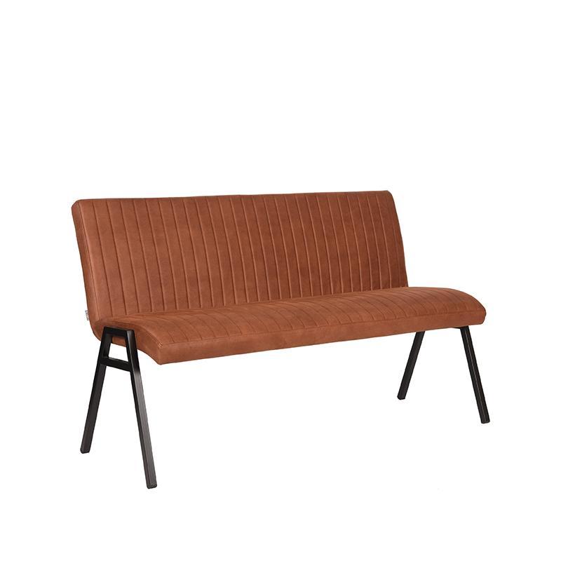  Eetkamerbank Matz - Cognac - Microfiber - 145 cm afbeelding 1