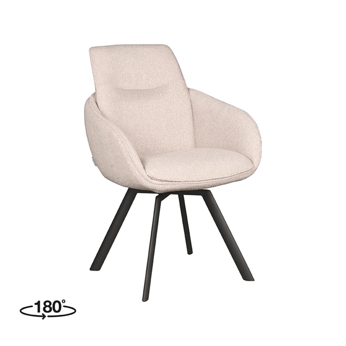  Eetkamerstoel Beauty - Naturel - Boucle afbeelding 1
