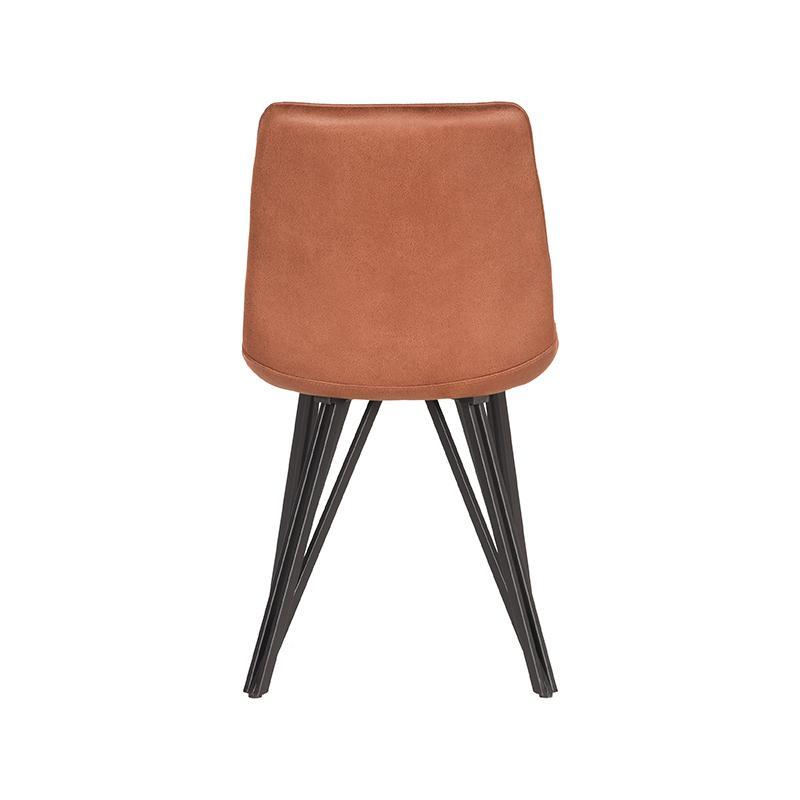  Eetkamerstoel Boaz - Cognac - Microfiber afbeelding 4