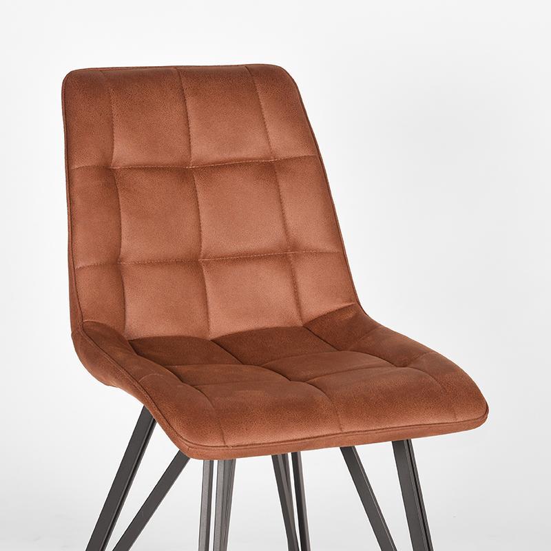  Eetkamerstoel Boaz - Cognac - Microfiber afbeelding 5