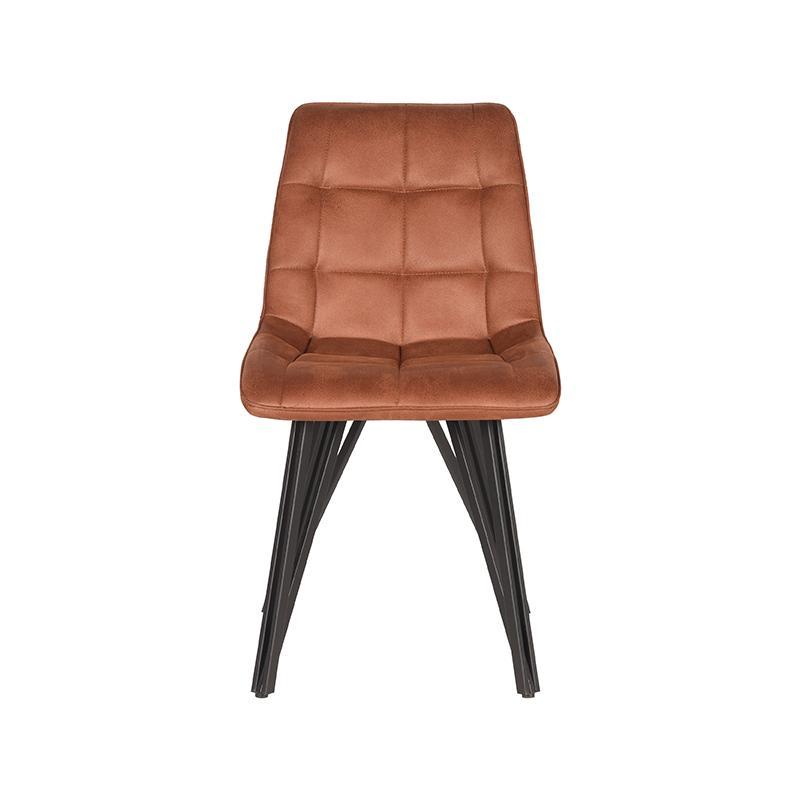  Eetkamerstoel Boaz - Cognac - Microfiber afbeelding 2